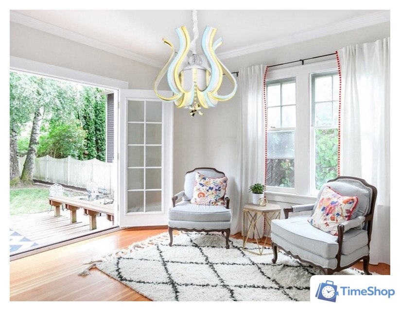 Подвесная люстра Ambrella light FL112/6 WH 156W - Изображение №8 — Интернет-магазин Time-Shop