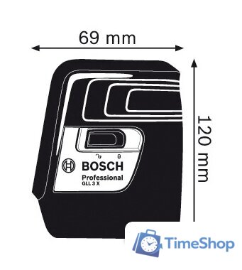 Лазерный нивелир Bosch GLL 3 X Professional [0601063CJ0] - Изображение №2 — Интернет-магазин Time-Shop