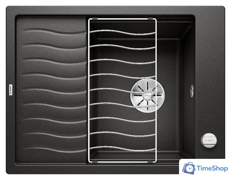 Кухонная мойка Blanco Elon 45 S 525879 (черный) - Изображение №1 — Интернет-магазин Time-Shop
