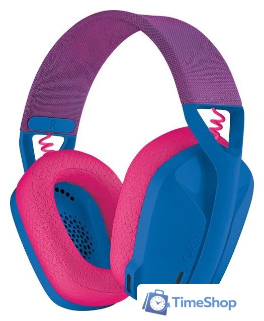 Наушники Logitech G435 Lightspeed (синий/малиновый) - Изображение №1 — Интернет-магазин Time-Shop