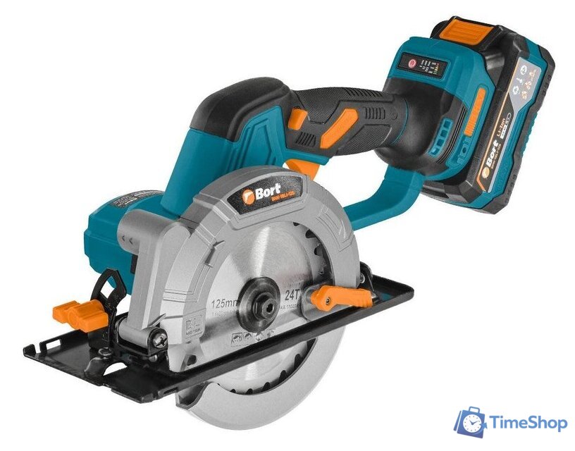 Дисковая (циркулярная) пила Bort BHK-18Li-125 (с 2-мя АКБ) - Изображение №1 — Интернет-магазин Time-Shop