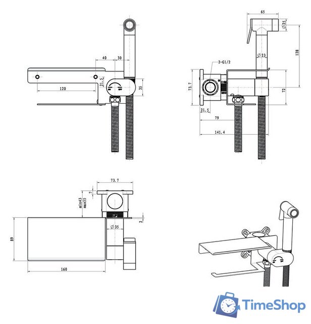 Унитаз напольный Lauter Vortex 2110022VF + гигиенический душ AquaTech 21LT0101CH - Изображение №30 — Интернет-магазин Time-Shop