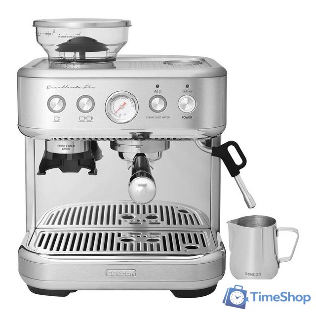 Рожковая кофеварка Sencor SES 6010SS - Изображение №2 — Интернет-магазин Time-Shop