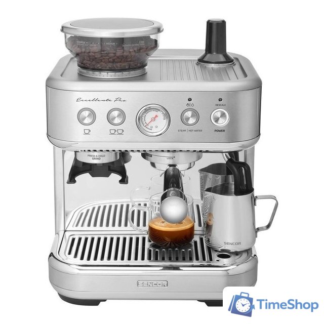 Рожковая кофеварка Sencor SES 6010SS - Изображение №3 — Интернет-магазин Time-Shop