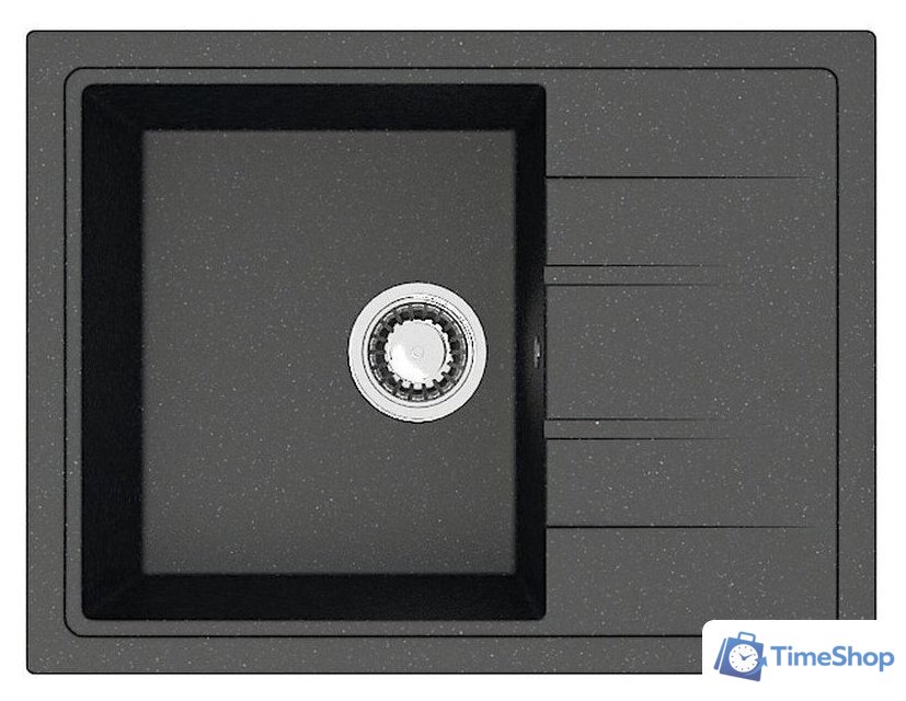 Кухонная мойка Berge BR-5850 + смеситель AM.PM Like F8007122 (черный) - Изображение №2 — Интернет-магазин Time-Shop