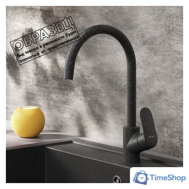 Кухонная мойка Berge BR-5850 + смеситель AM.PM Like F8007122 (черный) - Изображение №5 — Интернет-магазин Time-Shop