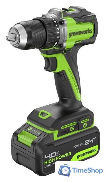 Дрель-шуруповерт Greenworks DD560 3708407CUB (с 1-им АКБ) - Изображение №7 — Интернет-магазин Time-Shop