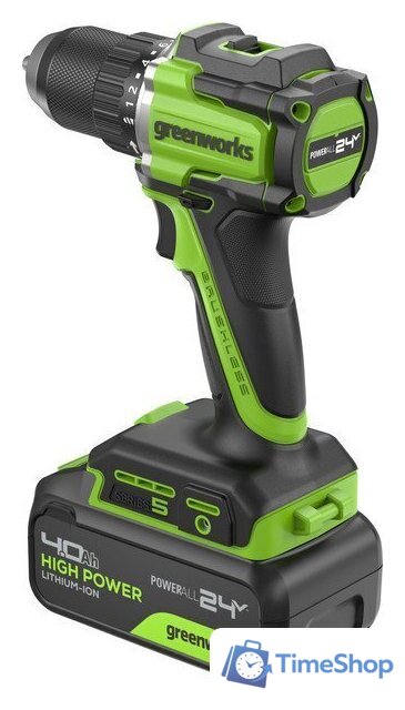 Дрель-шуруповерт Greenworks DD560 3708407CUB (с 1-им АКБ) - Изображение №9 — Интернет-магазин Time-Shop