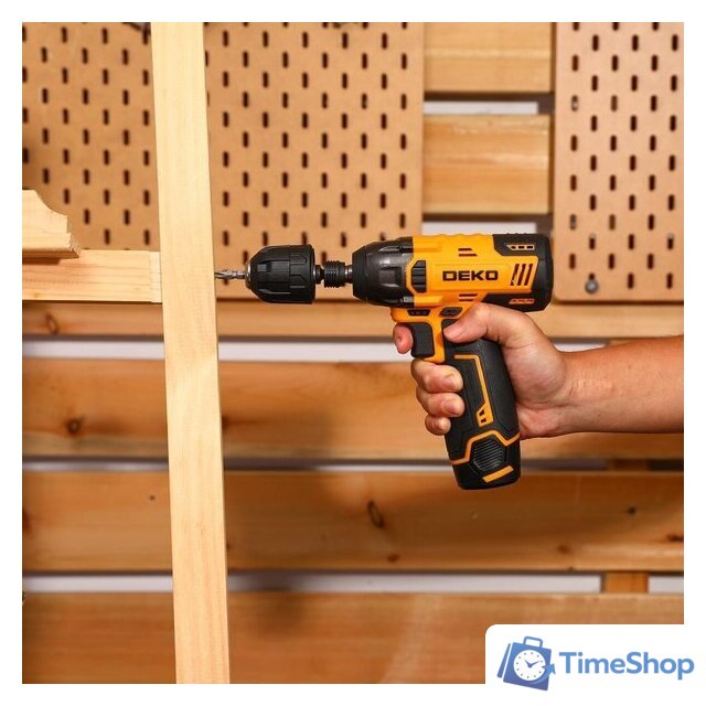 Винтоверт Deko DKIS12-Li Set 063-4390 (с 2-мя АКБ, кейс) - Изображение №6 — Интернет-магазин Time-Shop