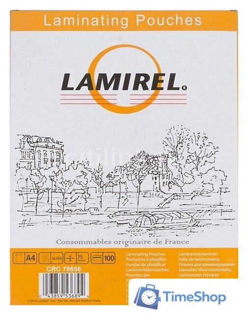 Пленка для ламинирования Lamirel A4 75 мкм LA-78656 - Изображение №1 — Интернет-магазин Time-Shop