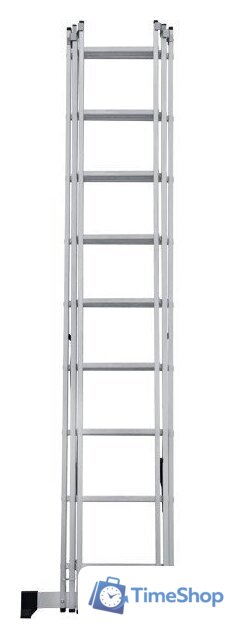 Лестница-стремянка Новая высота NV 123 алюминиевая трёхсекционная 3x9 ступеней - Изображение №11 — Интернет-магазин Time-Shop