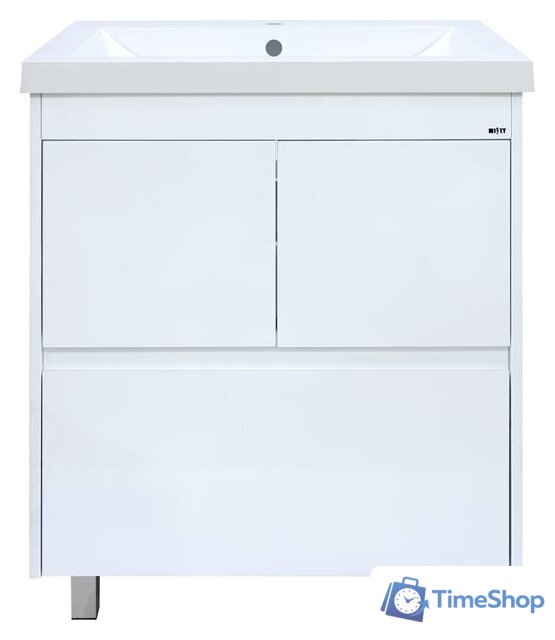  Misty Алиса - 75 Тумба 1 ящ. напольная, белая эмаль - Э-Али01075-0112Я - Изображение №1 — Интернет-магазин Time-Shop