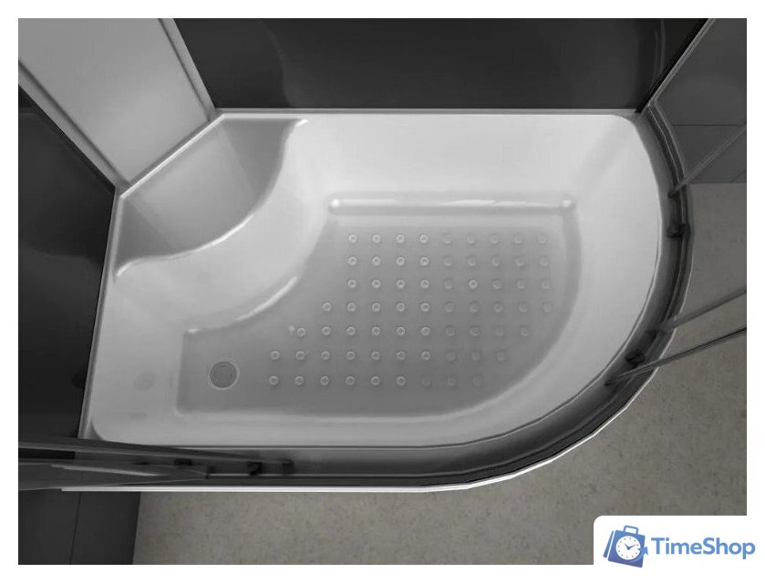 Душевая кабина Oda 8037BTL (черный/тонированное стекло) - Изображение №4 — Интернет-магазин Time-Shop