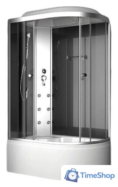 Душевая кабина Oda 8037BTL (черный/тонированное стекло) - Изображение №1 — Интернет-магазин Time-Shop