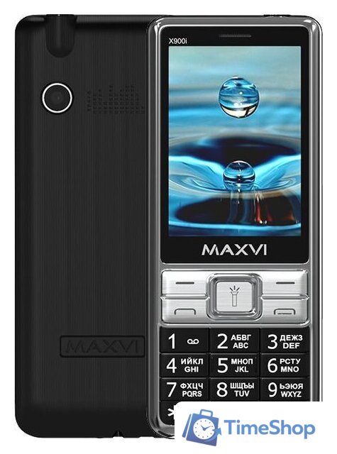 Кнопочный телефон Maxvi X900i (черный) - Изображение №1 — Интернет-магазин Time-Shop