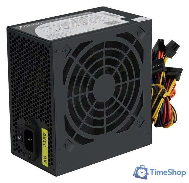 Блок питания Powerman PM-500ATX F (черный) - Изображение №1 — Интернет-магазин Time-Shop