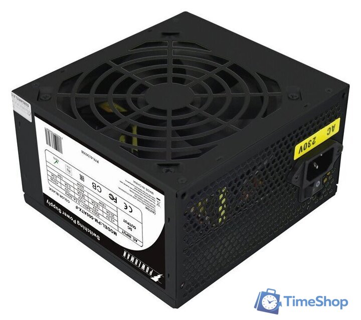 Блок питания Powerman PM-500ATX F (черный) - Изображение №4 — Интернет-магазин Time-Shop