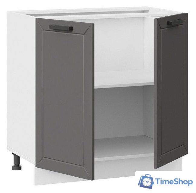 Шкаф напольный Трия Лорас 1Н8 (белый/холст вулкан) - Изображение №2 — Интернет-магазин Time-Shop
