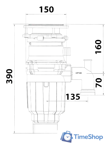 Измельчитель пищевых отходов Bone Crusher BC 910 Slim Line - Изображение №8 — Интернет-магазин Time-Shop