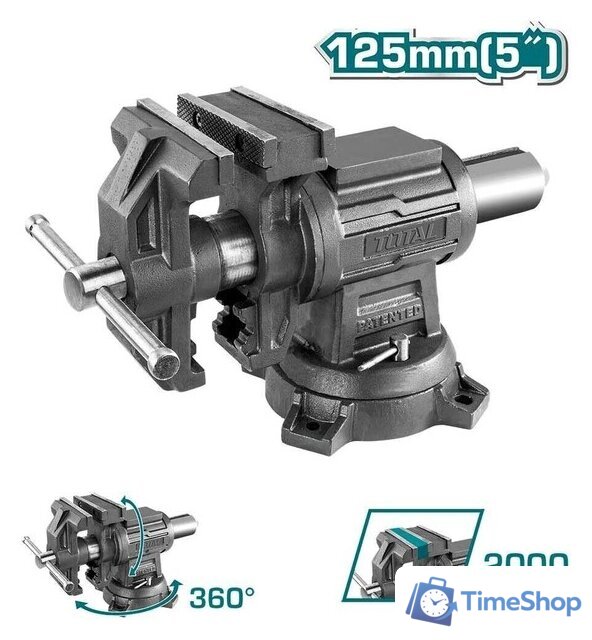 Тиски Total THTMF6156 - Изображение №2 — Интернет-магазин Time-Shop