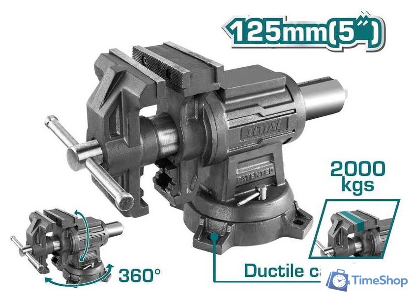 Тиски Total THTMF6156 - Изображение №1 — Интернет-магазин Time-Shop