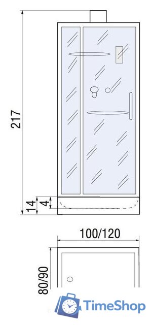 Душевая кабина River Tana 120/90 Б/К - Изображение №16 — Интернет-магазин Time-Shop