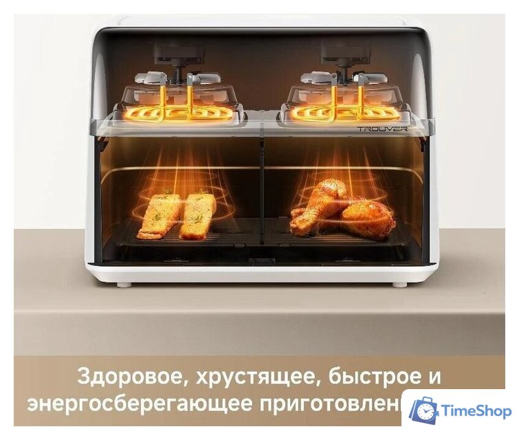 Аэрогриль (аэрофритюрница) Trouver FD20s Pro White (белый) - Изображение №8 — Интернет-магазин Time-Shop