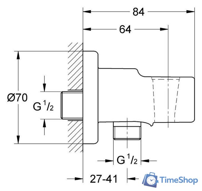 Шланговое подключение Grohe Relexa 28679000 - Изображение №2 — Интернет-магазин Time-Shop
