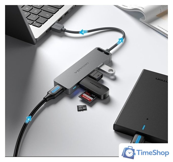 USB-хаб Vention CHLHF - Изображение №6 — Интернет-магазин Time-Shop