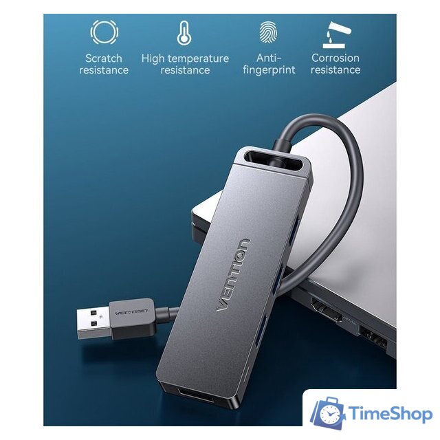 USB-хаб Vention CHLHF - Изображение №2 — Интернет-магазин Time-Shop