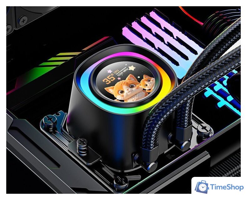 Система жидкостного охлаждения для процессора ID-Cooling FX360 LCD PE - Изображение №11 — Интернет-магазин Time-Shop