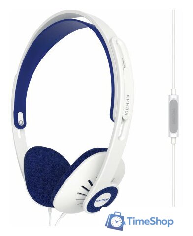 Наушники KOSS KPH30i (белый/синий) - Изображение №1 — Интернет-магазин Time-Shop