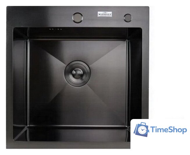 Кухонная мойка MARRBAXX B5050-R Decor (черный/графит) - Изображение №1 — Интернет-магазин Time-Shop