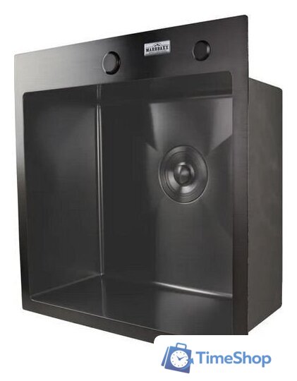 Кухонная мойка MARRBAXX B5050-R Decor (черный/графит) - Изображение №4 — Интернет-магазин Time-Shop