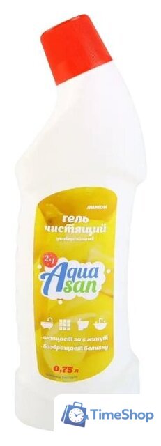 Средство для унитаза Aquasan Лимон 0.75 л - Изображение №1 — Интернет-магазин Time-Shop