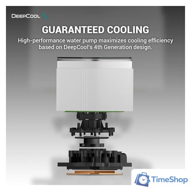 Система жидкостного охлаждения для процессора DeepCool LS520 SE WH R-LS520-WHAMMM-G-1 - Изображение №4 — Интернет-магазин Time-Shop