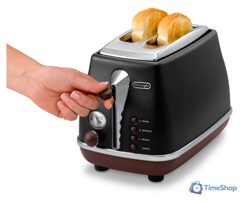 Тостер DeLonghi CTOV 2103.BK - Изображение №3 — Интернет-магазин Time-Shop