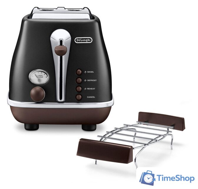 Тостер DeLonghi CTOV 2103.BK - Изображение №2 — Интернет-магазин Time-Shop