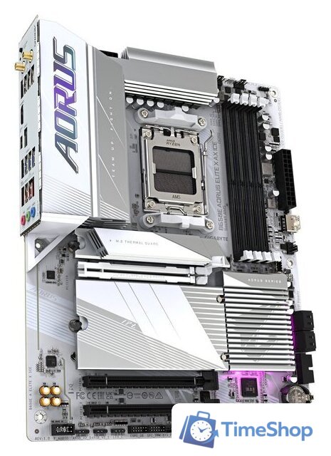 Материнская плата Gigabyte B650E Aorus Elite X AX ICE (rev. 1.0) - Изображение №2 — Интернет-магазин Time-Shop