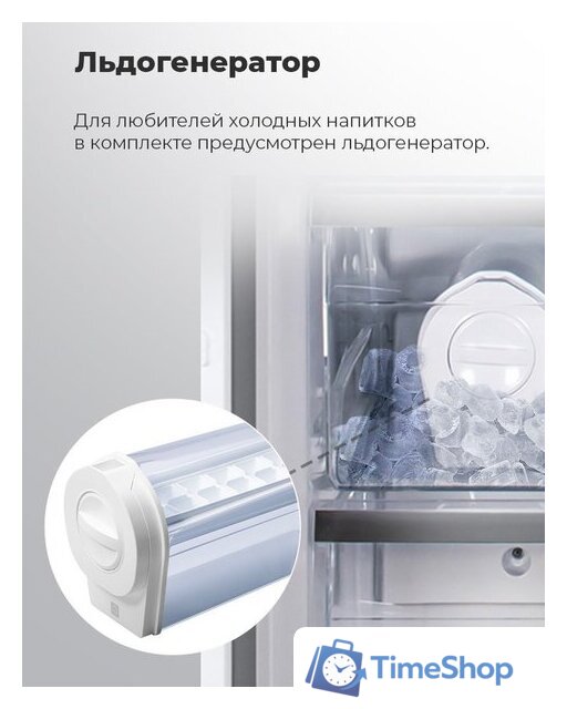 Холодильник side by side MAUNFELD MFF177NFW - Изображение №24 — Интернет-магазин Time-Shop