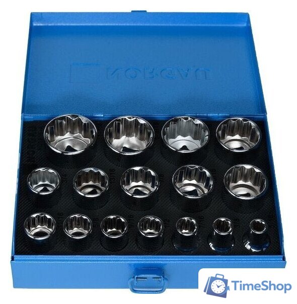 Набор головок слесарных Norgau ND1916-A5/16-1.1/4 - Изображение №3 — Интернет-магазин Time-Shop