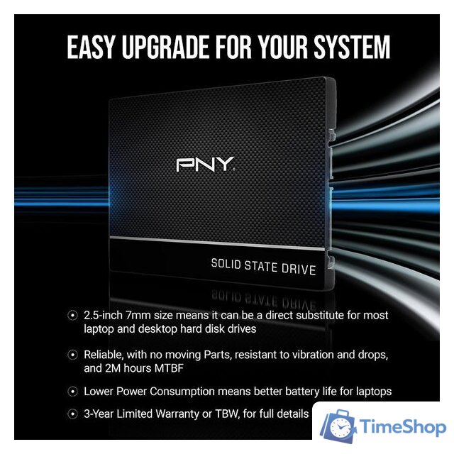 SSD PNY CS900 2TB SSD7CS900-2TB-RB - Изображение №9 — Интернет-магазин Time-Shop
