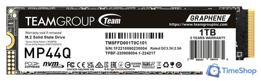 SSD Team MP44Q 1TB TM8FFD001T0C101 - Изображение №1 — Интернет-магазин Time-Shop