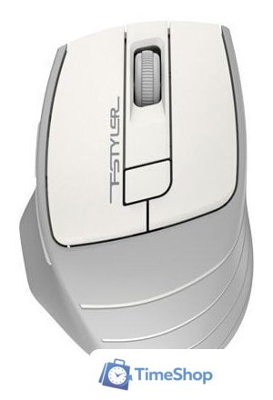 Мышь A4Tech Fstyler FG30S (серый/белый) - Изображение №1 — Интернет-магазин Time-Shop