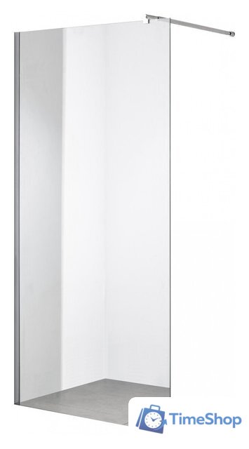 Душевая стенка Saniteco Walk-In SN-W8TC120 (120x200, прозрачное стекло, хромированный профиль) - Изображение №1 — Интернет-магазин Time-Shop