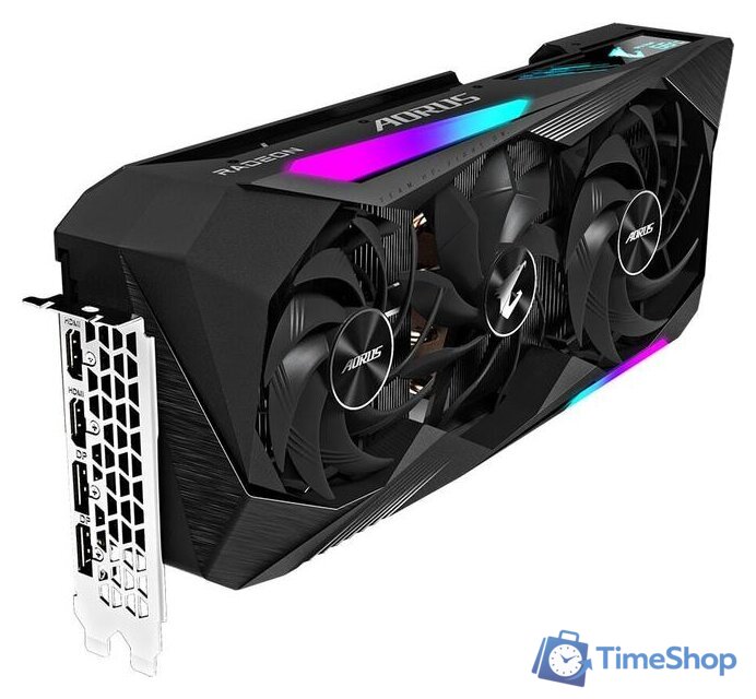 Видеокарта Gigabyte Aorus Radeon RX 6800 XT Master 16GB GDDR6 GV-R68XTAORUS M-16GD - Изображение №4 — Интернет-магазин Time-Shop