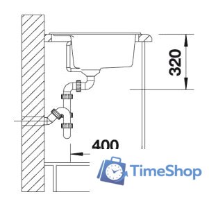 Кухонная мойка Blanco Dalago 6 (серый беж) [517320] - Изображение №3 — Интернет-магазин Time-Shop