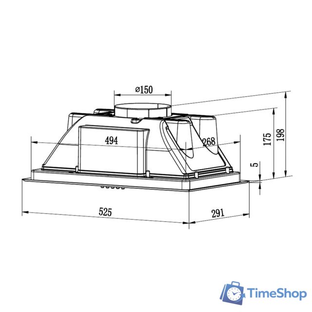 Кухонная вытяжка Krona Ameli Light 600 Inox PB (нержавеющая сталь) - Изображение №12 — Интернет-магазин Time-Shop