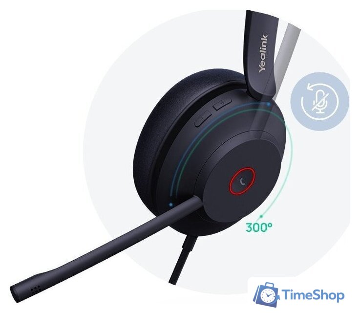 Офисная гарнитура Yealink UH37 Dual Teams USB-C/A - Изображение №2 — Интернет-магазин Time-Shop