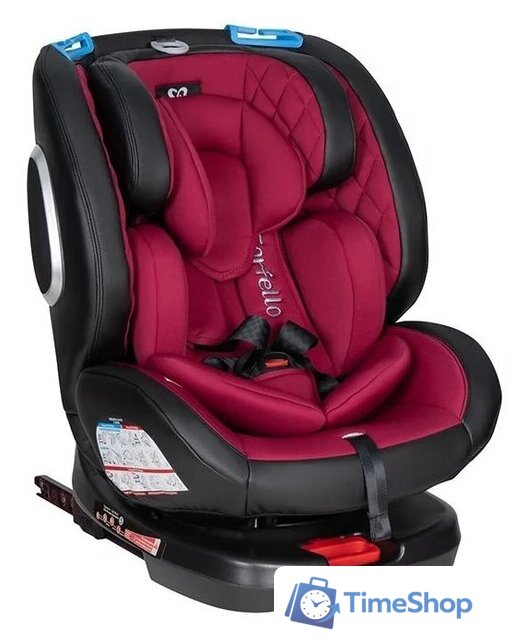 Детское автокресло Farfello Isofix YB102A(2) (бордовый/экокожа) - Изображение №1 — Интернет-магазин Time-Shop